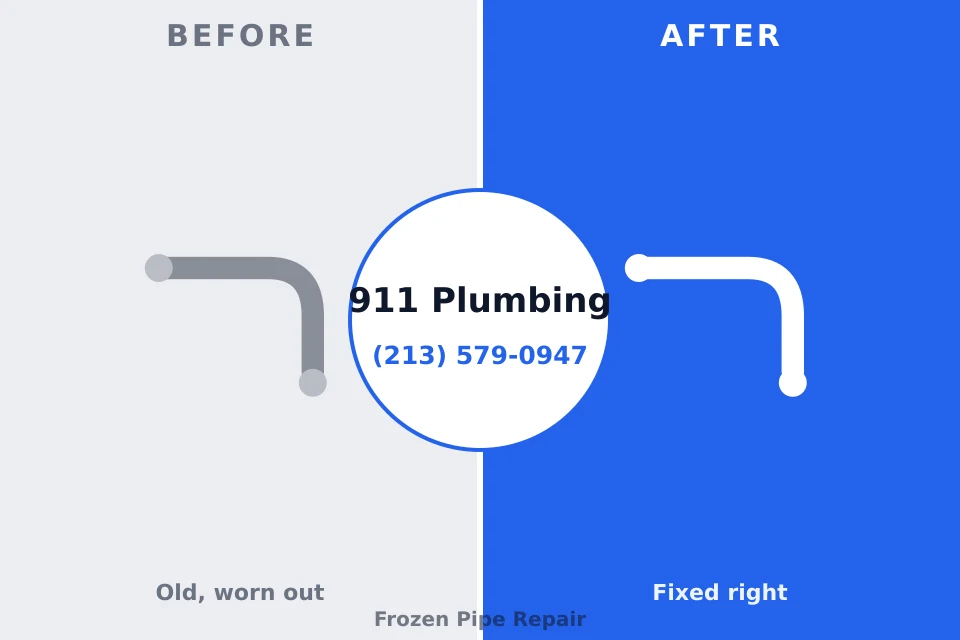 Before and after: plumbing company Lebanon, PA